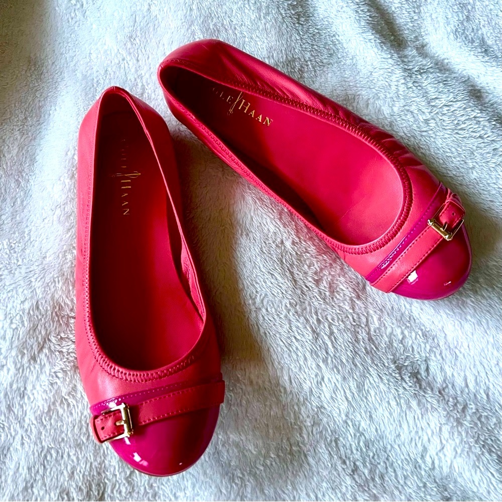 BARBIECORE 💝SUPER CUTE & COMFY COLE HANN NIKE AIR REESA LEATHER BALLET FLATS